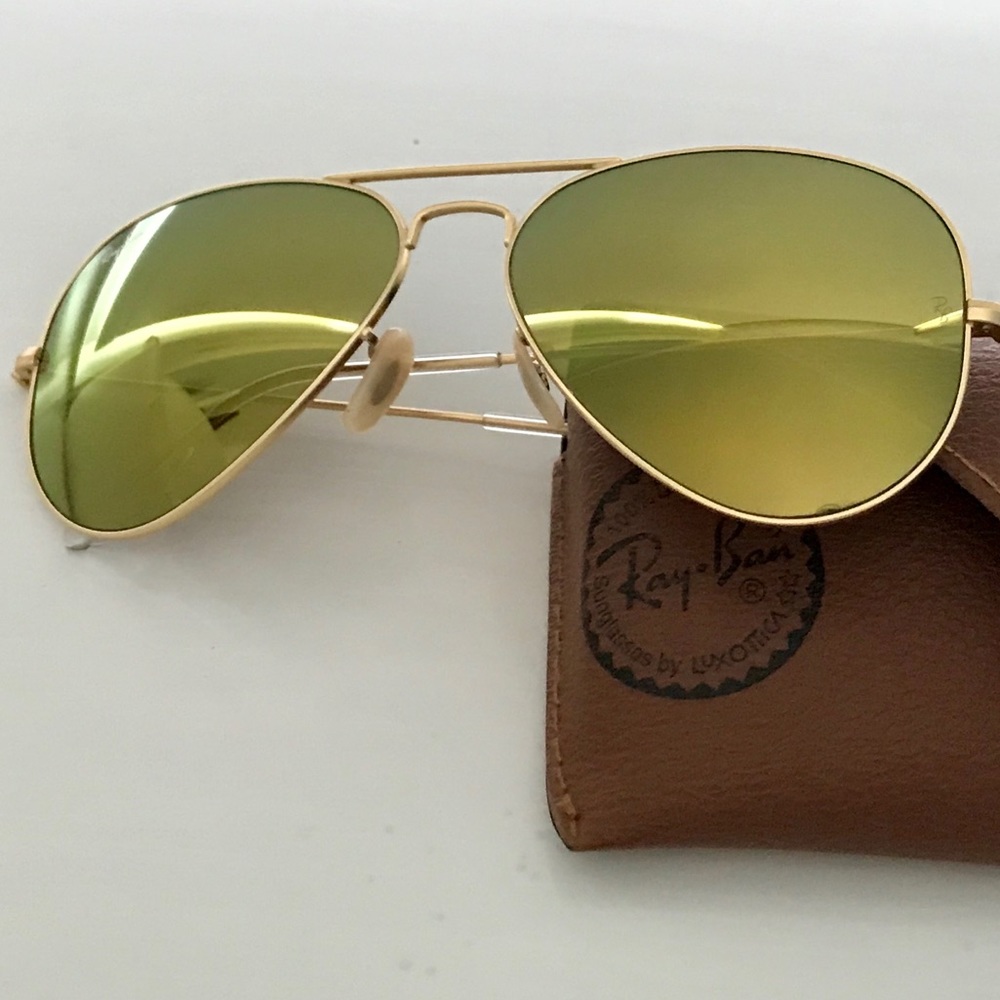 Ray-Ban Aviator 58mm Gold Mirror Sunglasses